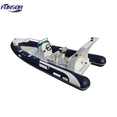 China Black And White 5.2Meter Fiberglass Fishing boat For 9 Persons supplier